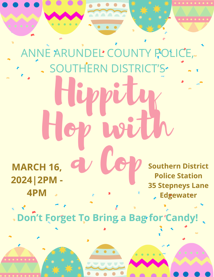 Anne Arundel County Police Southern District's Hippity Hop with a Cop