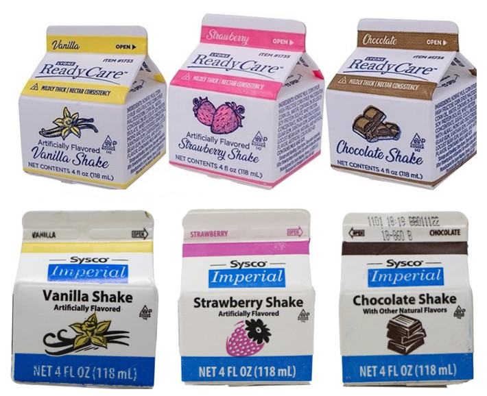 Small Cartons of Sysco Imperial Flavored Shakes